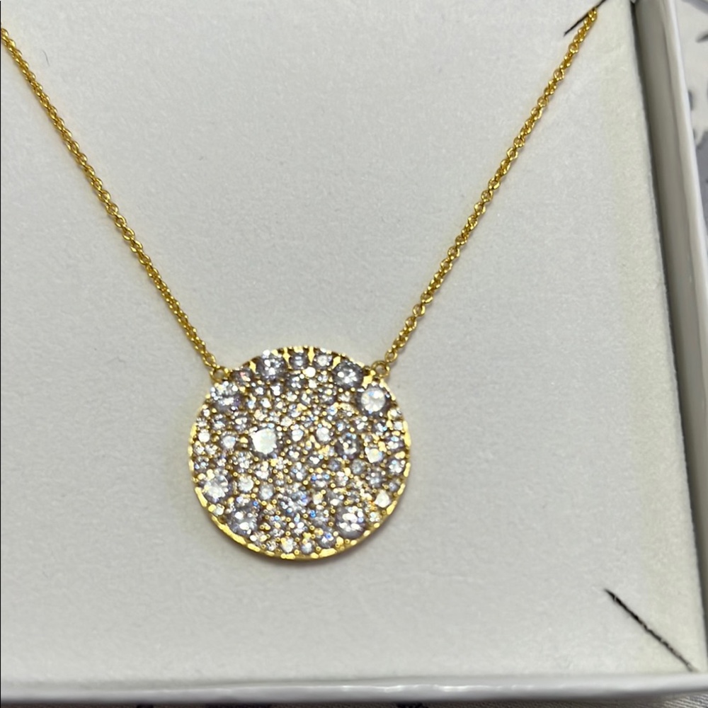 Elegant Gold and Silver Pendant Necklace by Jennifer Miller - Picture 2 of 4